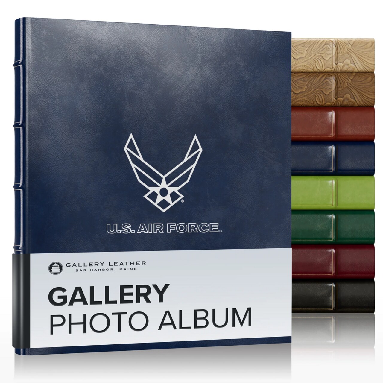 Gallery Leather Photo Album 4x6-3 Ring Binder Photo Album, 60 Pages for 120 Photos, Fillable, Can Fit 8x10 and 5x7 Photos, Handcrafted - 11.75 x 10.5 "